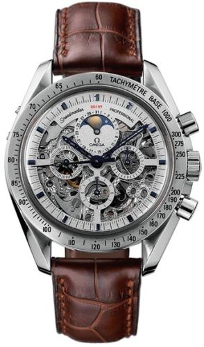 Omega Speedmaster Professional Moonphase Platinum / Skeleton